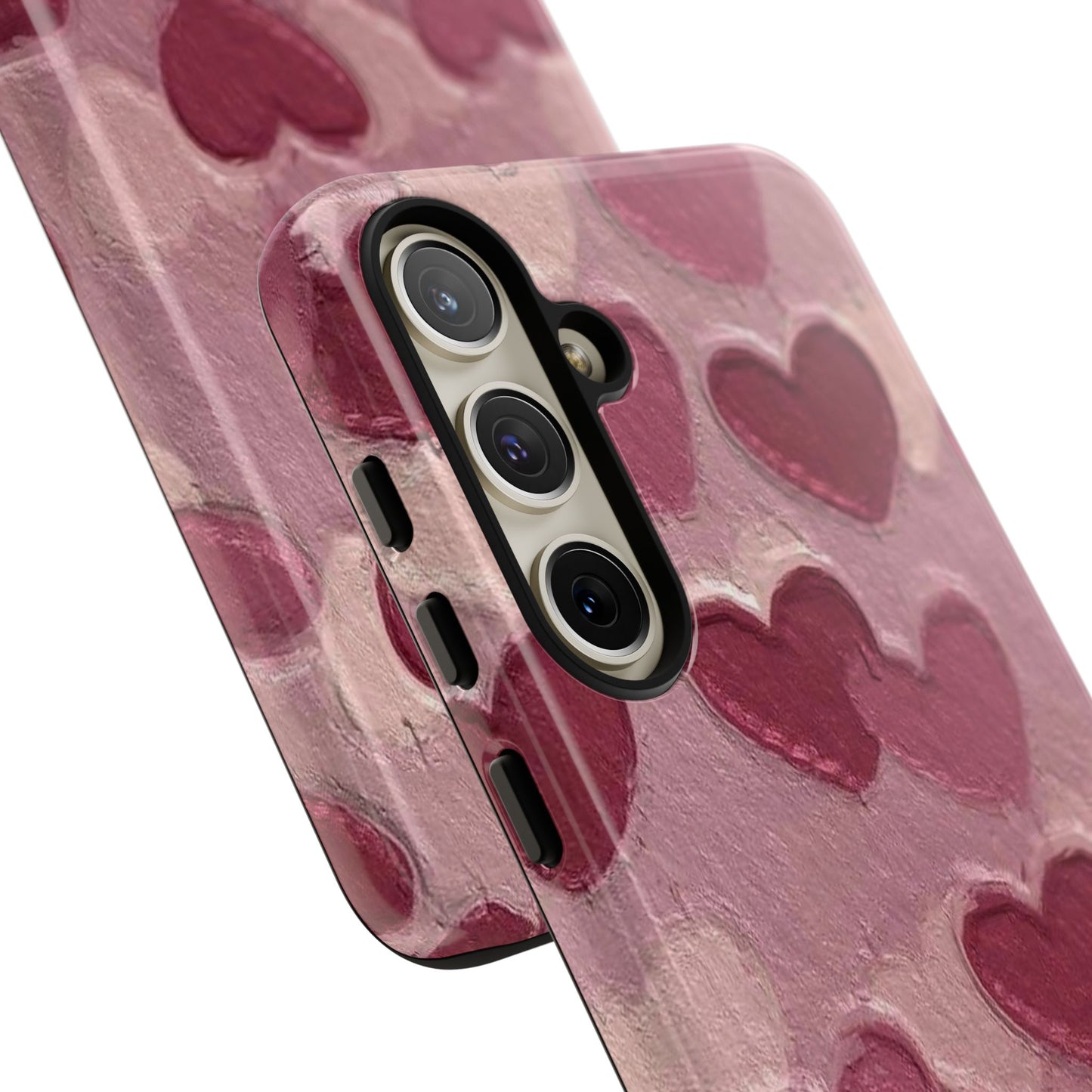 Pink Heart Chalk Wall Phone Case