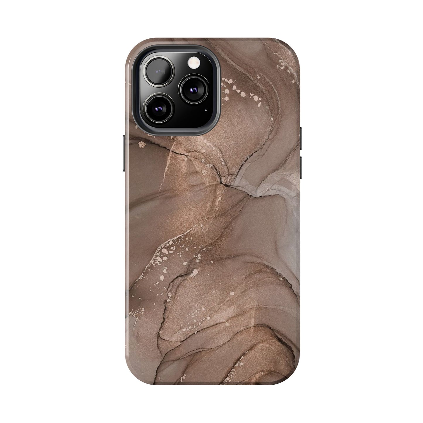 Copper Chrome Marble iPhone Case