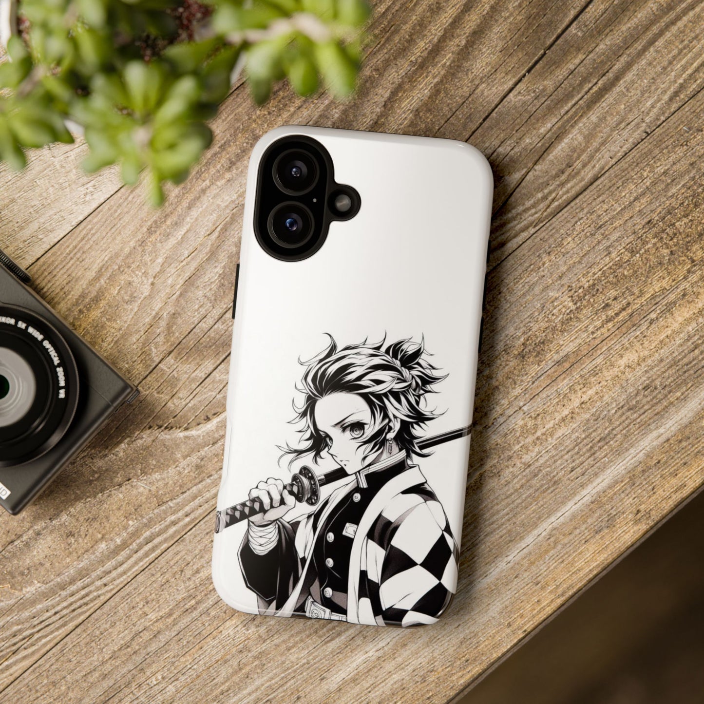 White Kamado Tanjiro Phone Case