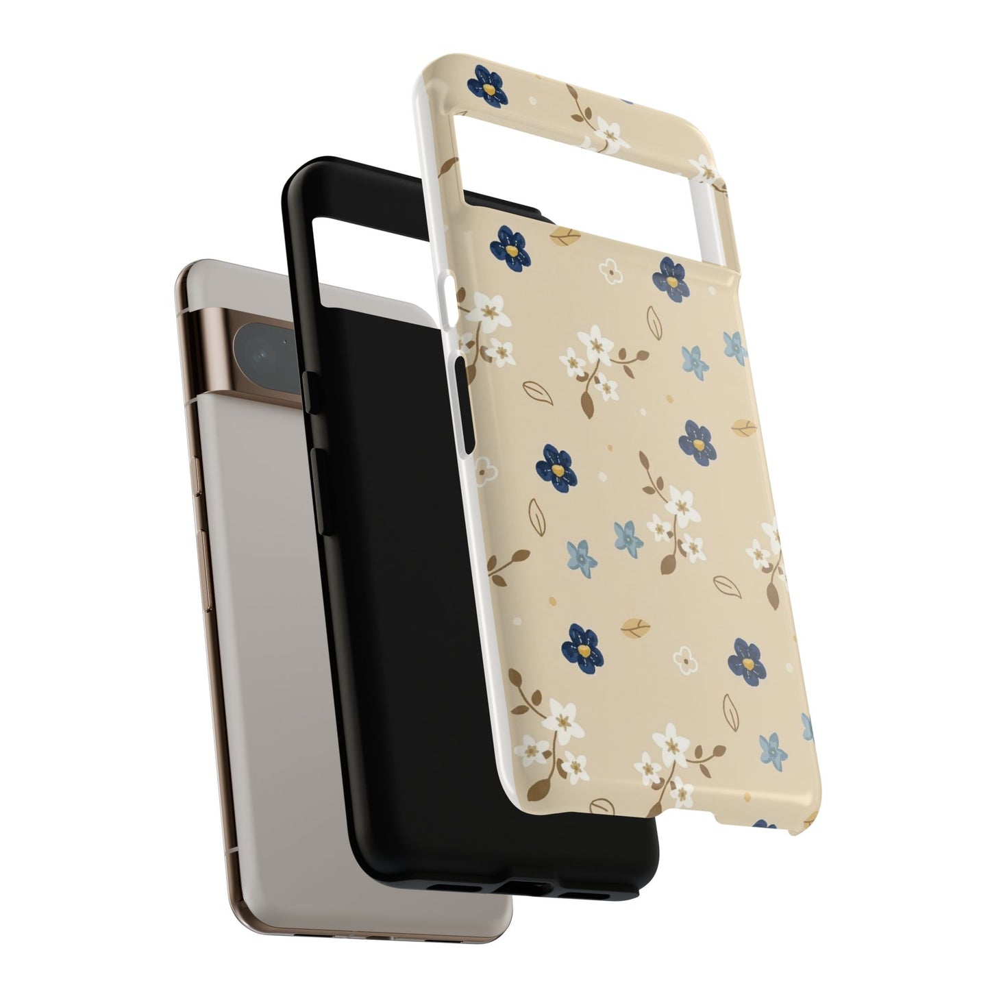 Navy Daisy Phone Case