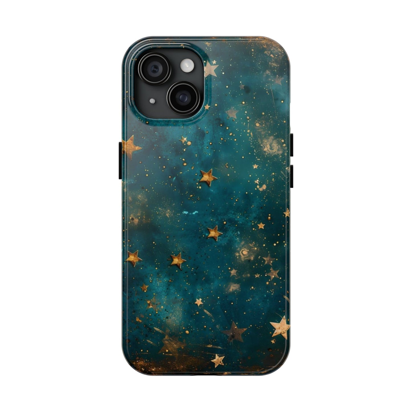 Golden Celestial Stars iPhone Case