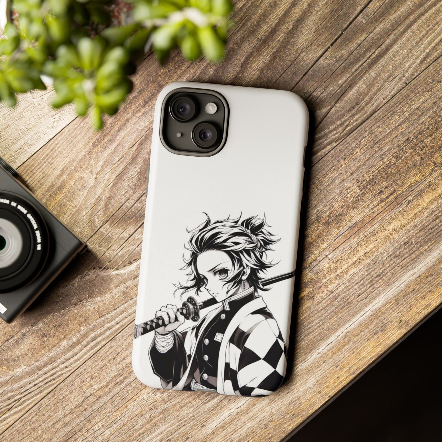 White Kamado Tanjiro Phone Case