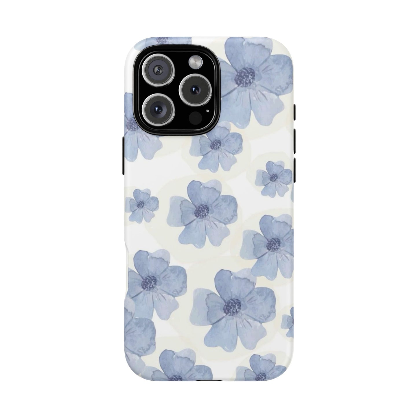 Blue Watercolor Flower iPhone Case