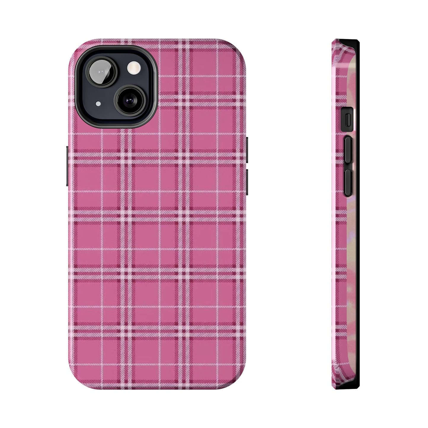 Pink Plaid iPhone Case