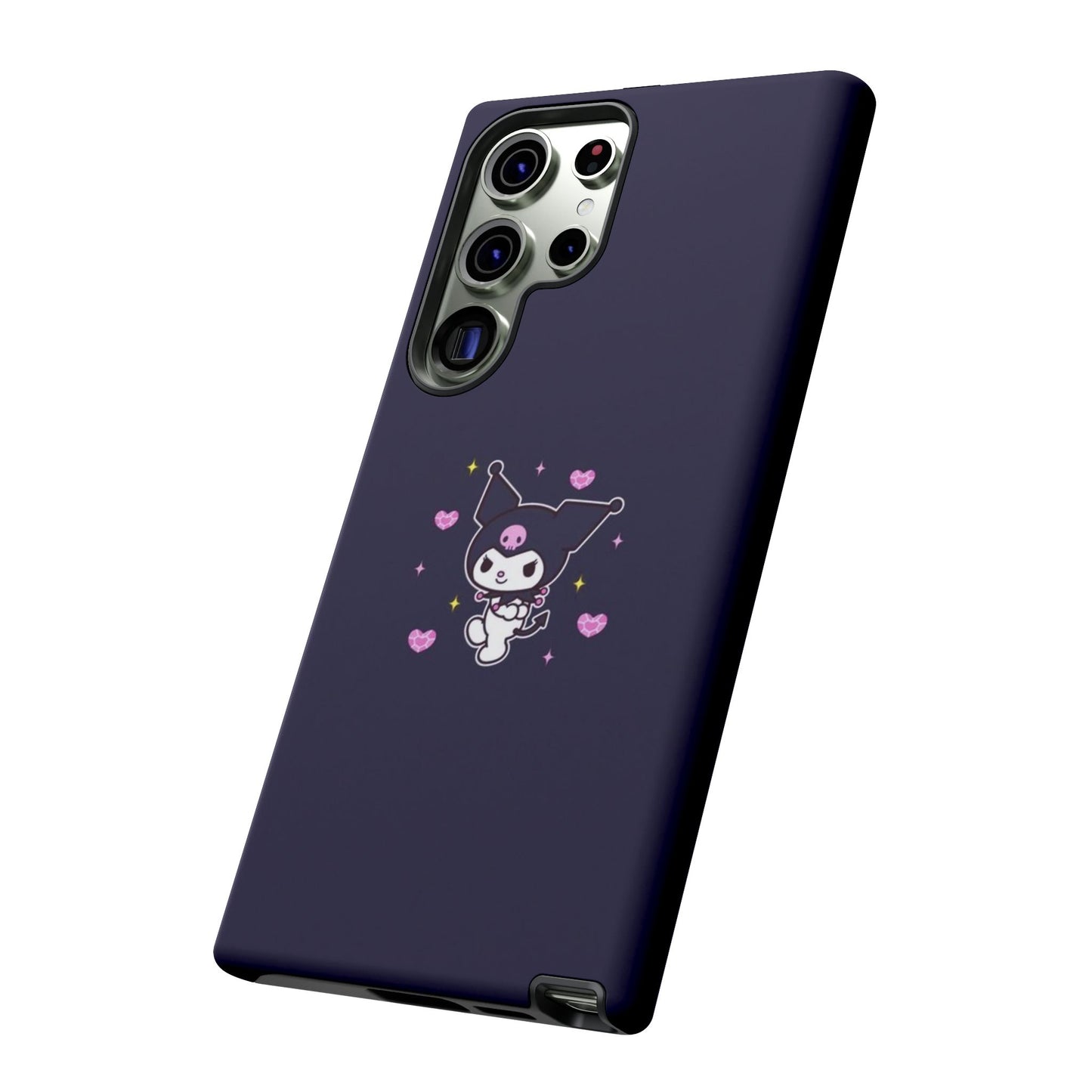 Navy Kuromi Hearts Phone Case