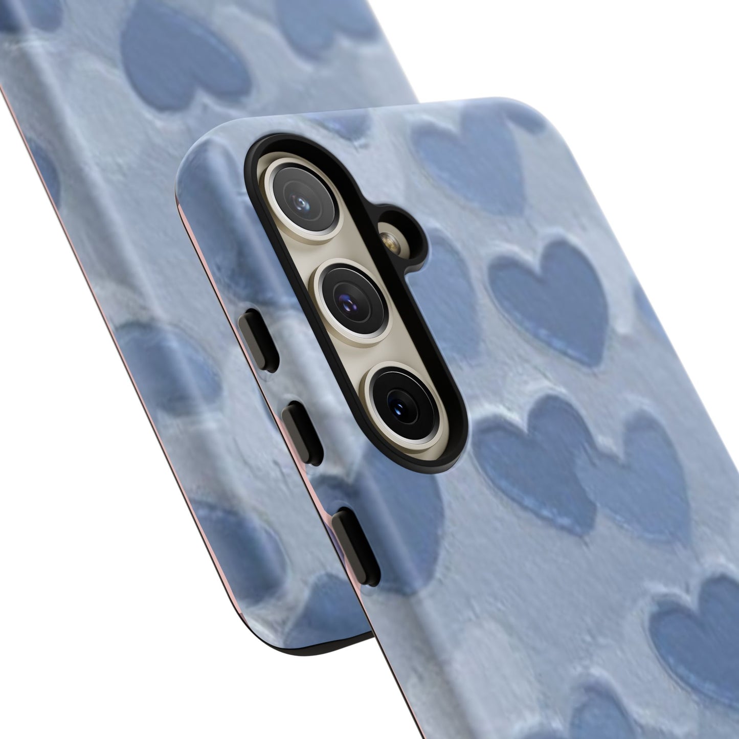 Blue Heart Chalk Wall Phone Case