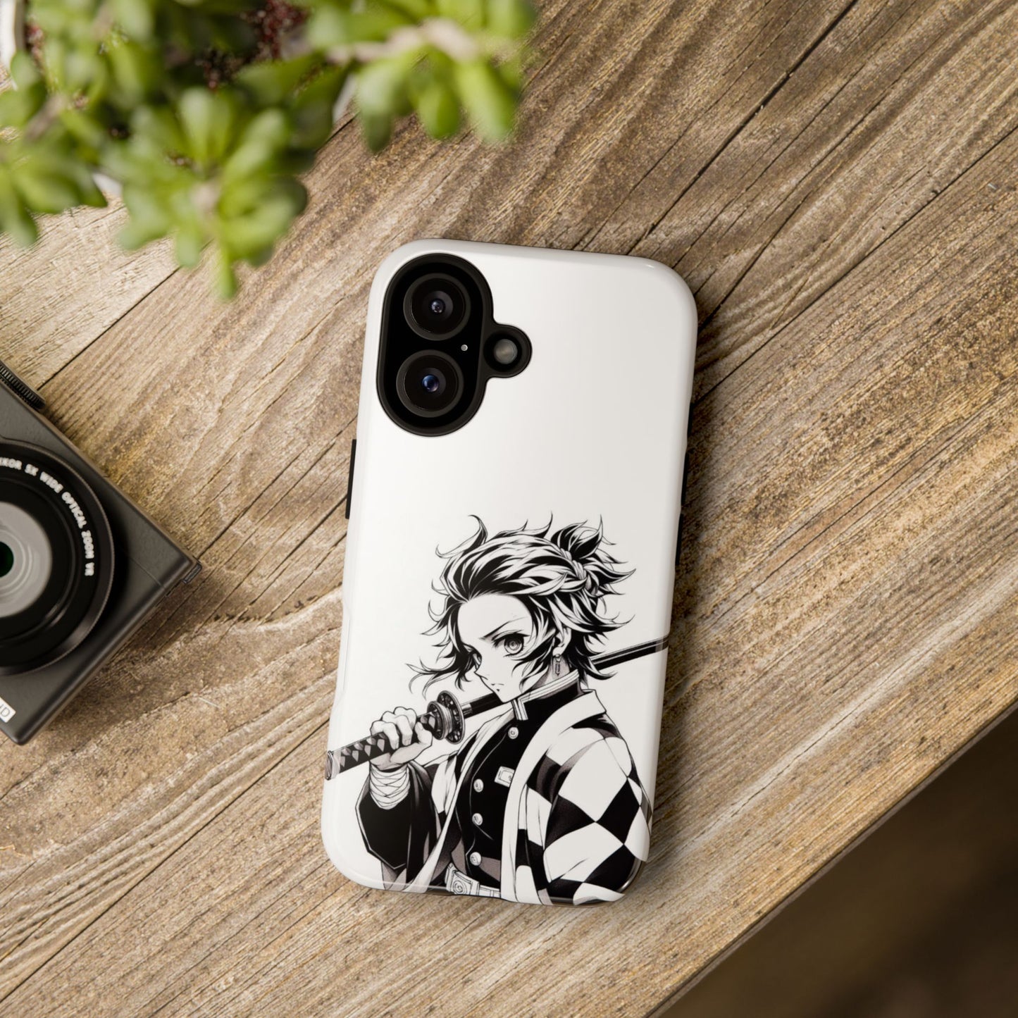 White Kamado Tanjiro Phone Case