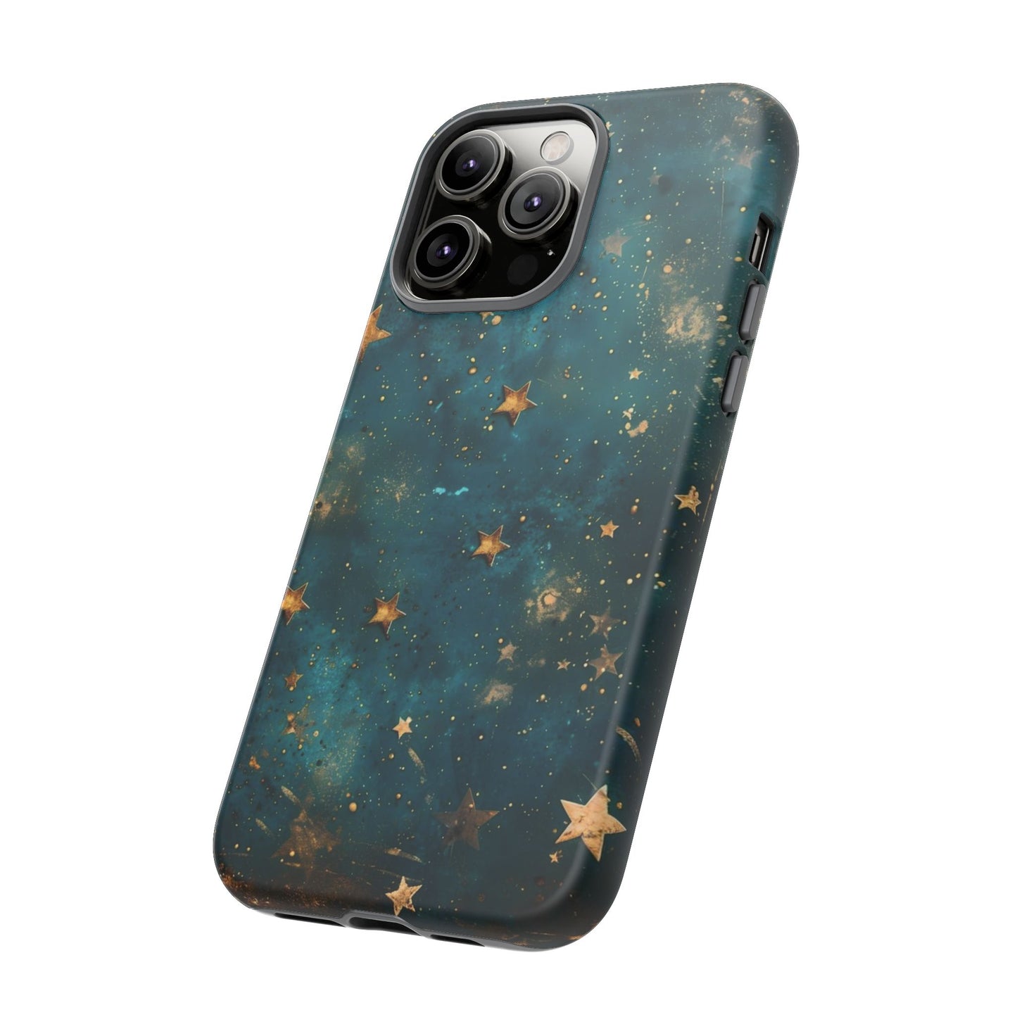 Celestial Gold Stars iPhone Case