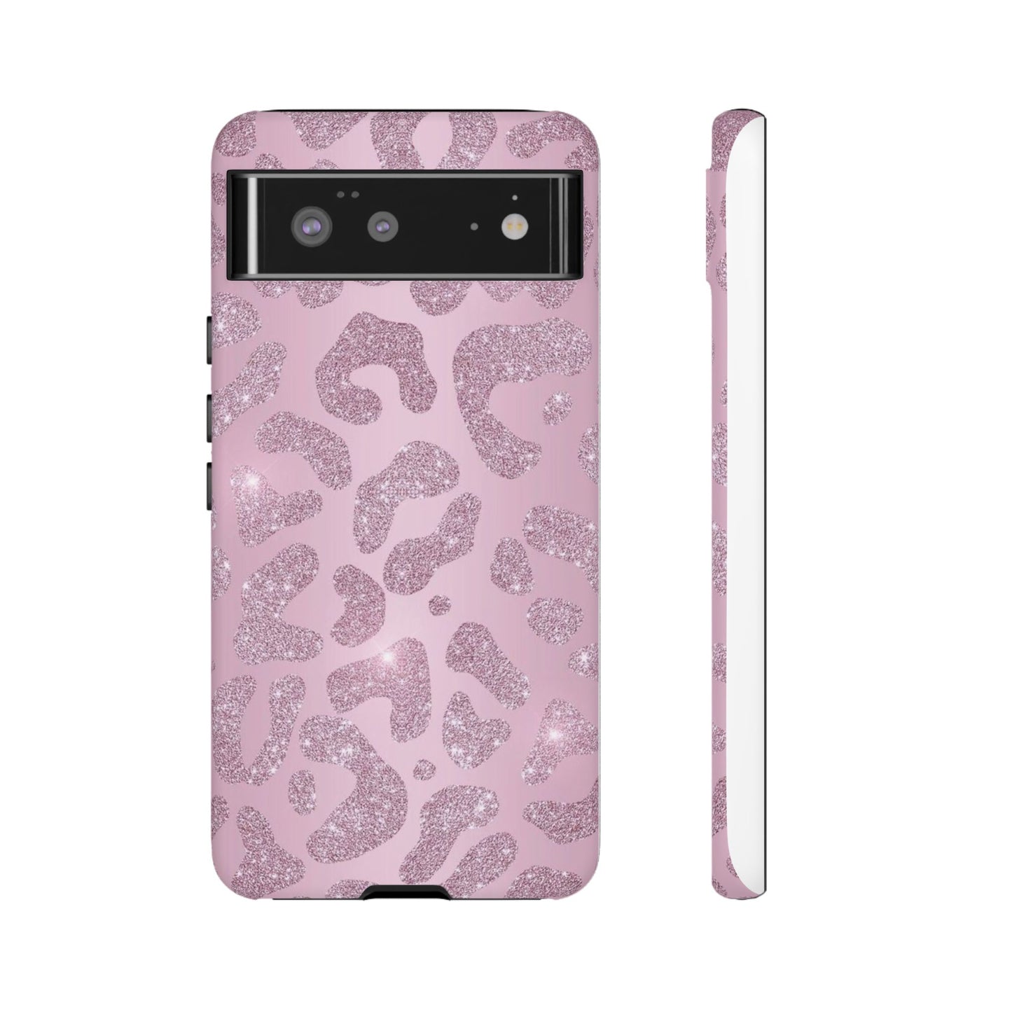 Pink Glitter Cheetah iPhone Case