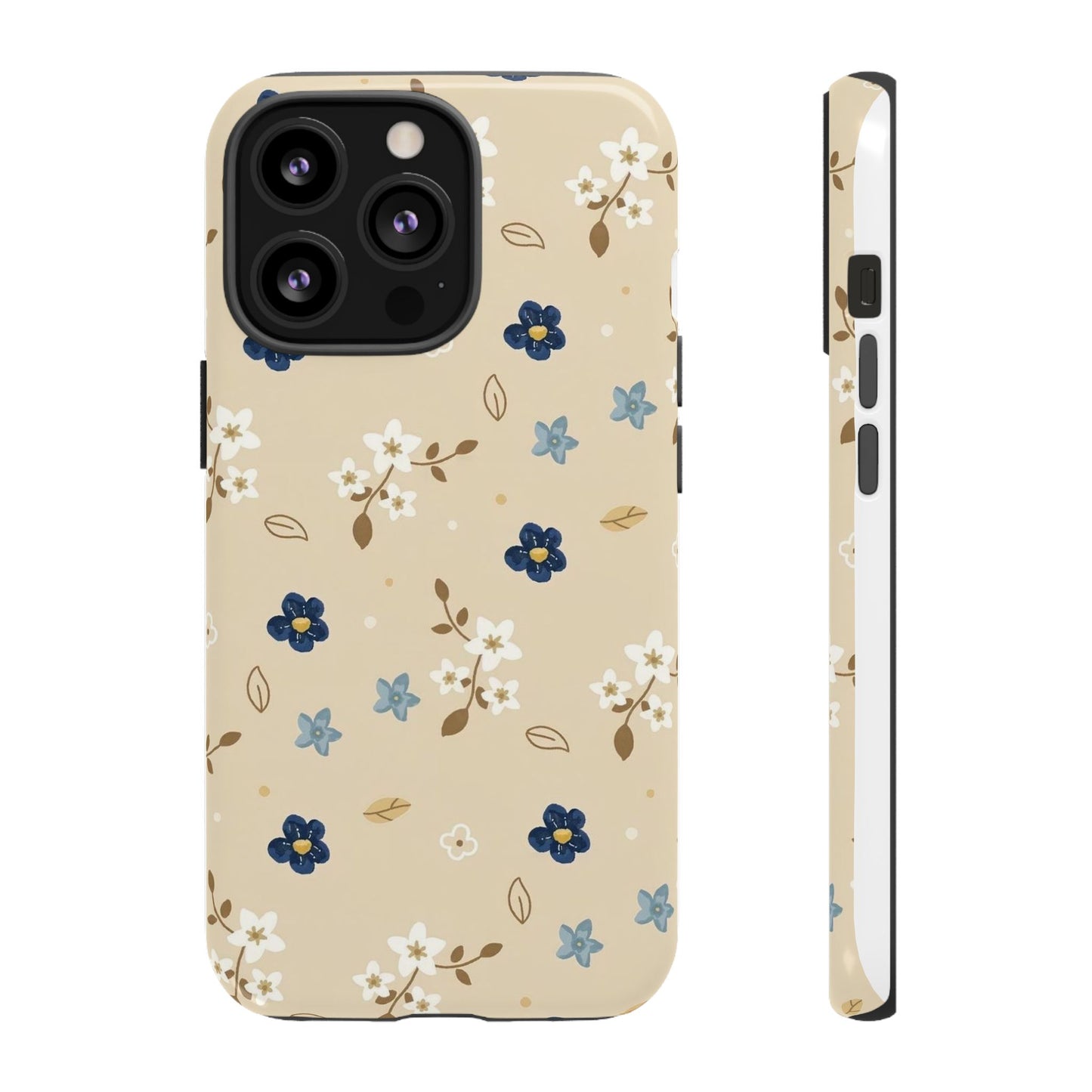 Navy Daisy Phone Case