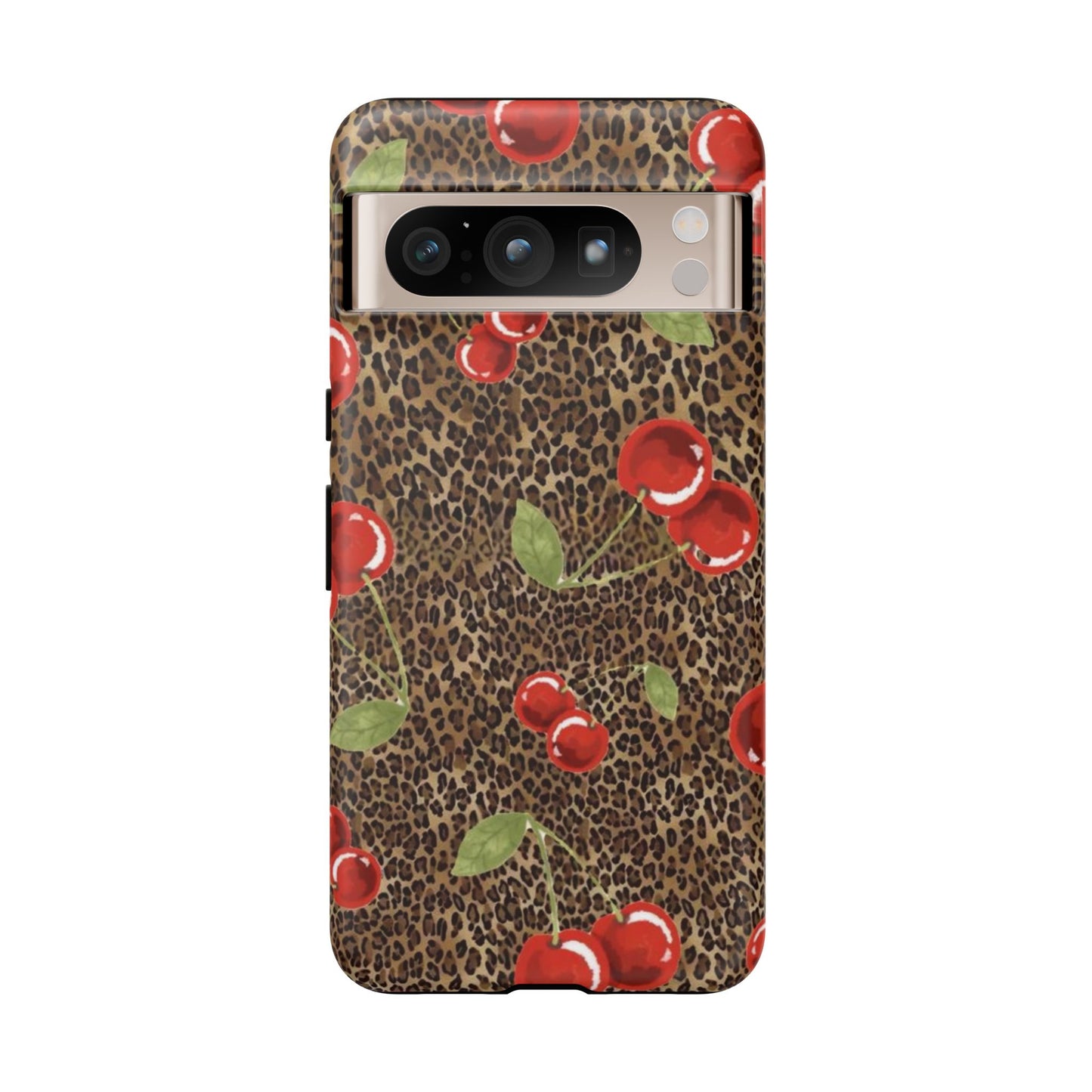 Leopard Cherries iPhone Case