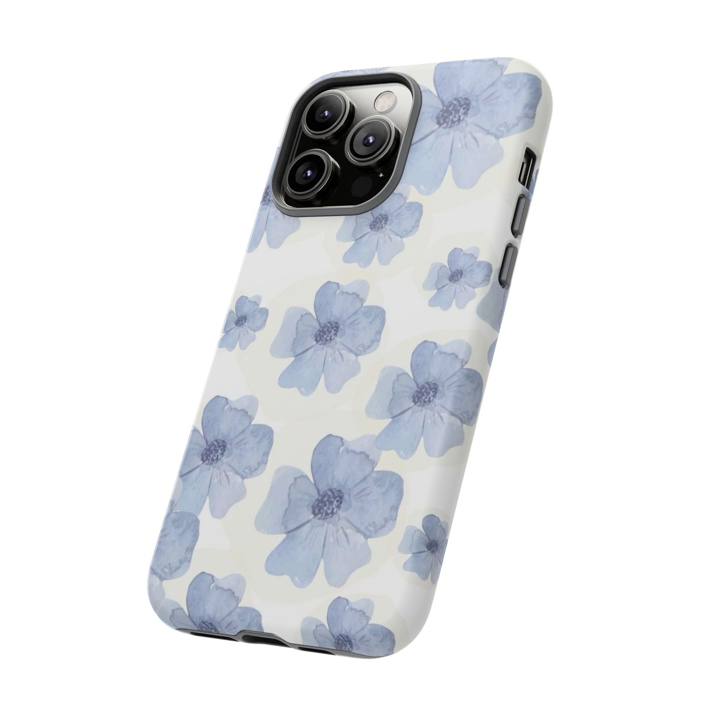 Blue Watercolor Flower iPhone Case