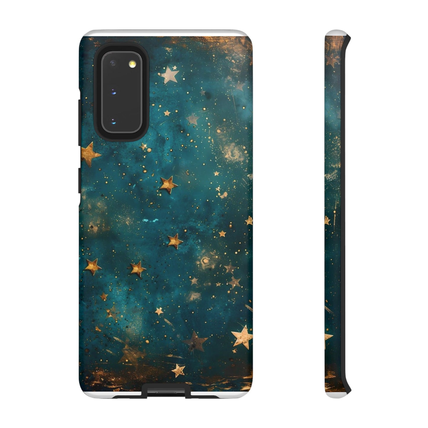 Celestial Gold Stars iPhone Case