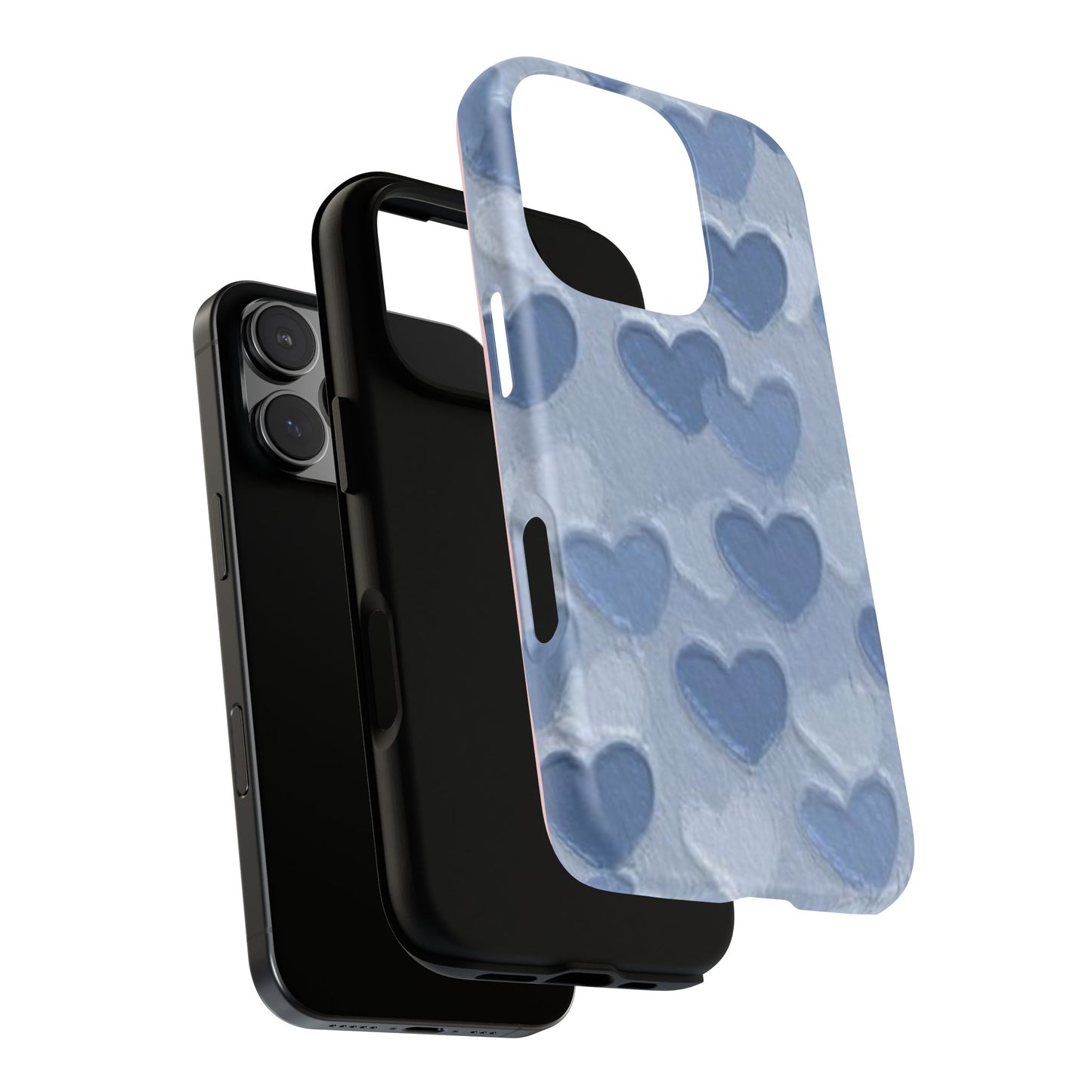 Blue Heart Chalk Wall Phone Case