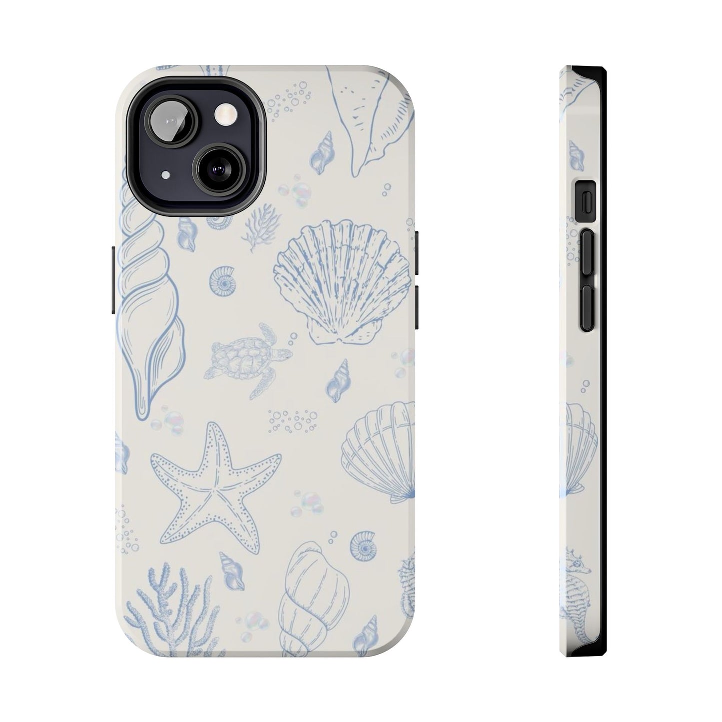 Blue Coastal Coral iPhone Case