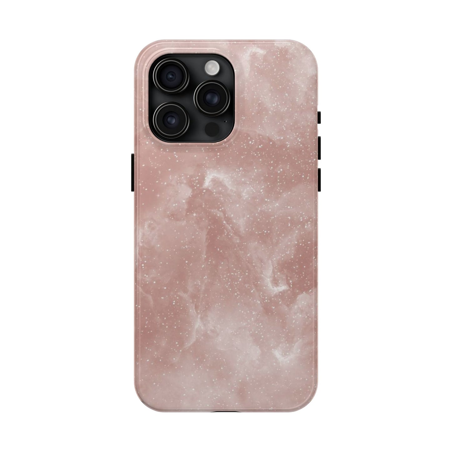 Rose Quartz Glitter Marble iPhone Case