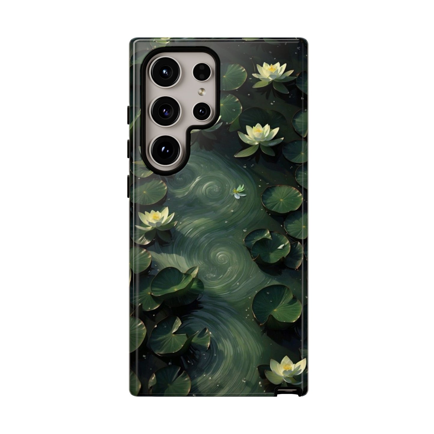 Lilypad Swirls iPhone Case