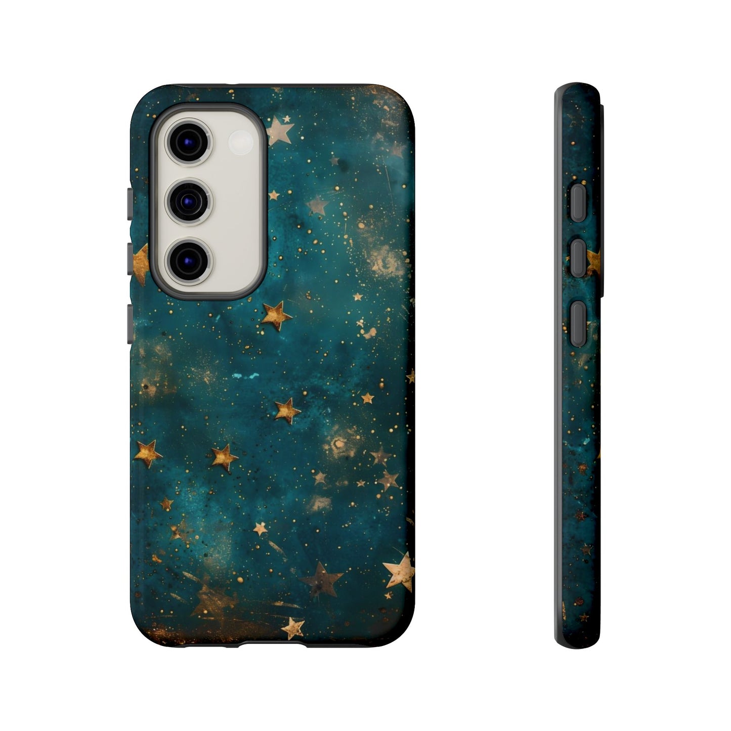 Celestial Gold Stars iPhone Case