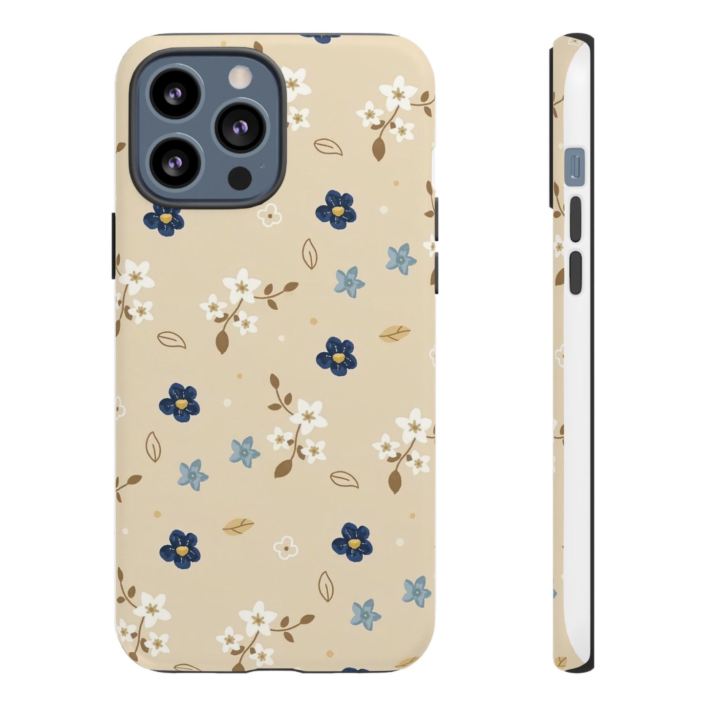 Navy Daisy Phone Case