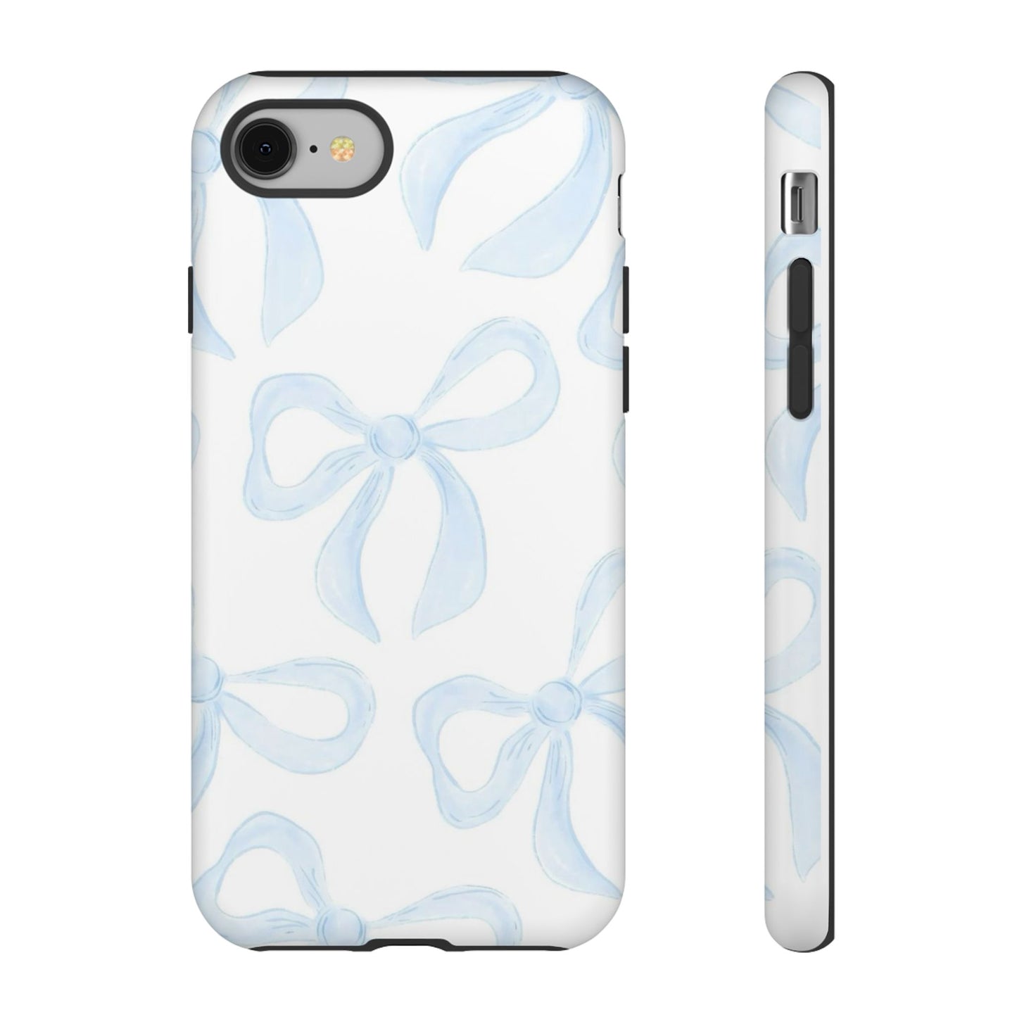 Blue Coquette Bow iPhone Case