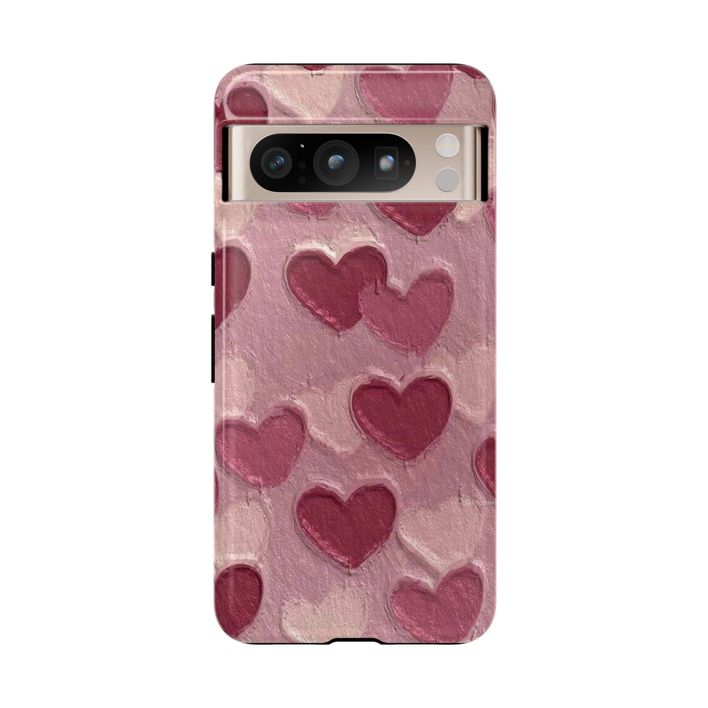 Pink Heart Chalk Wall Phone Case