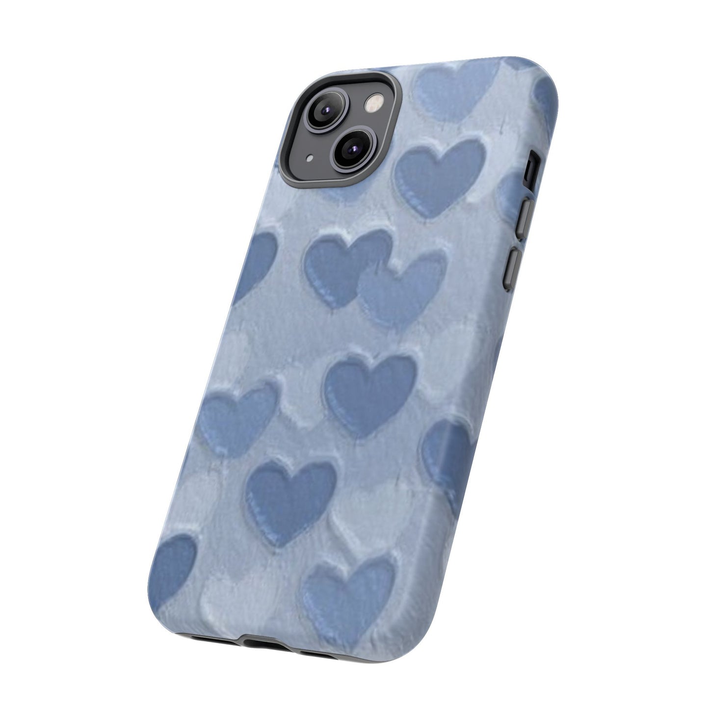 Blue Heart Chalk Wall Phone Case