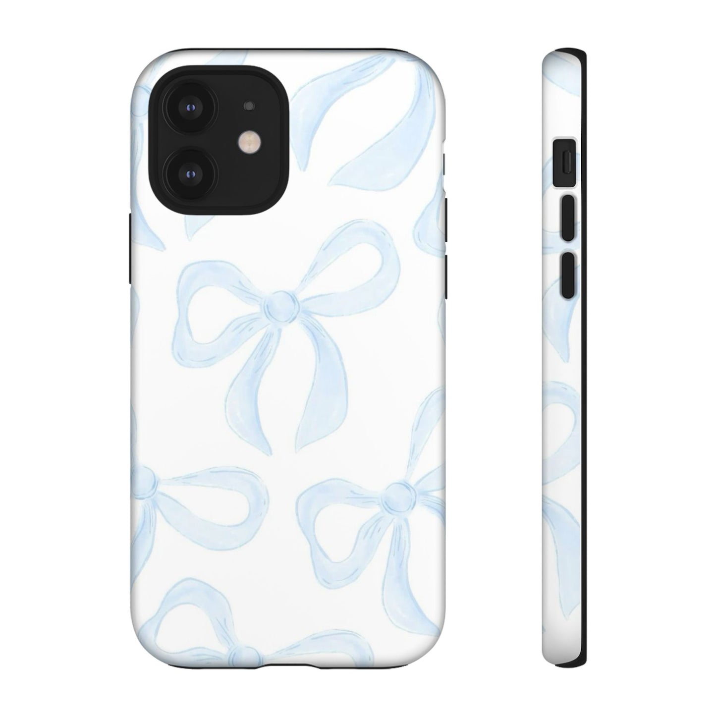 Blue Coquette Bow iPhone Case