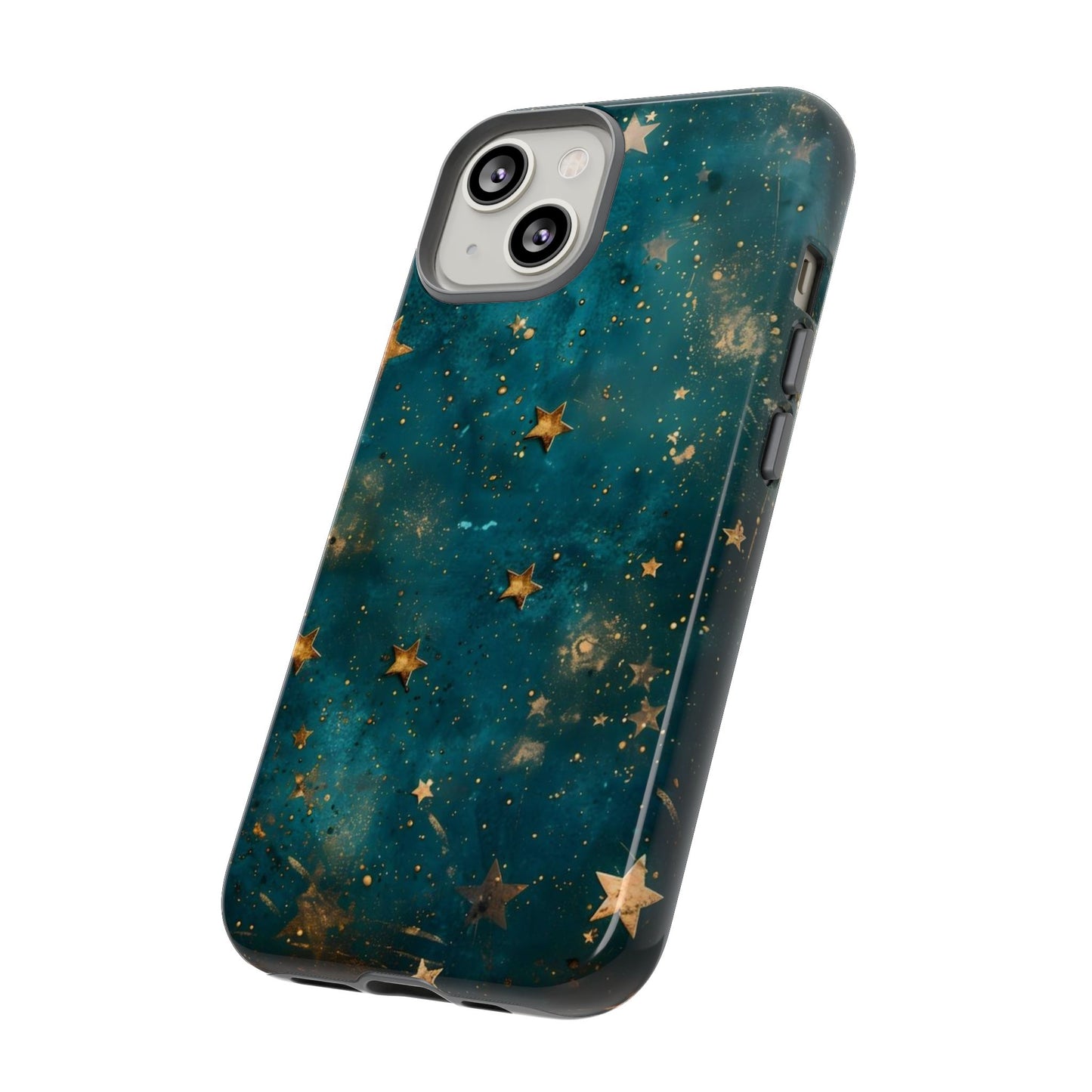 Celestial Gold Stars iPhone Case