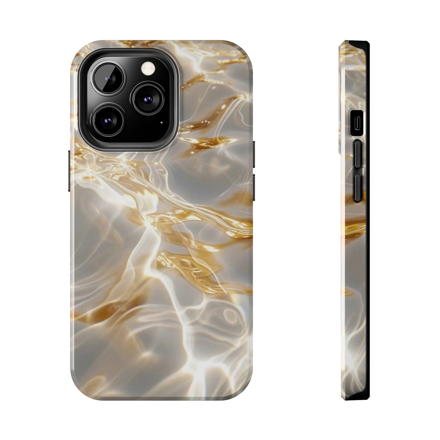 Golden Wave iPhone Case