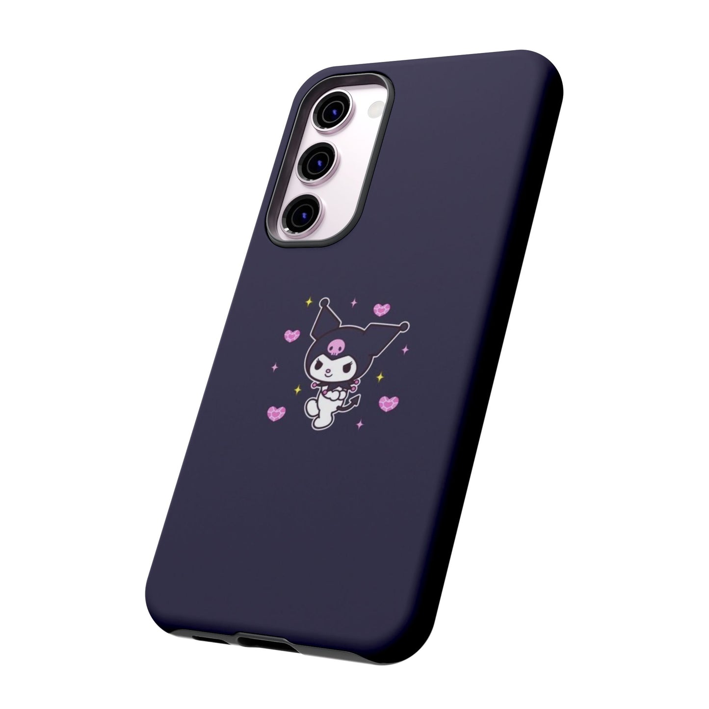 Navy Kuromi Hearts Phone Case