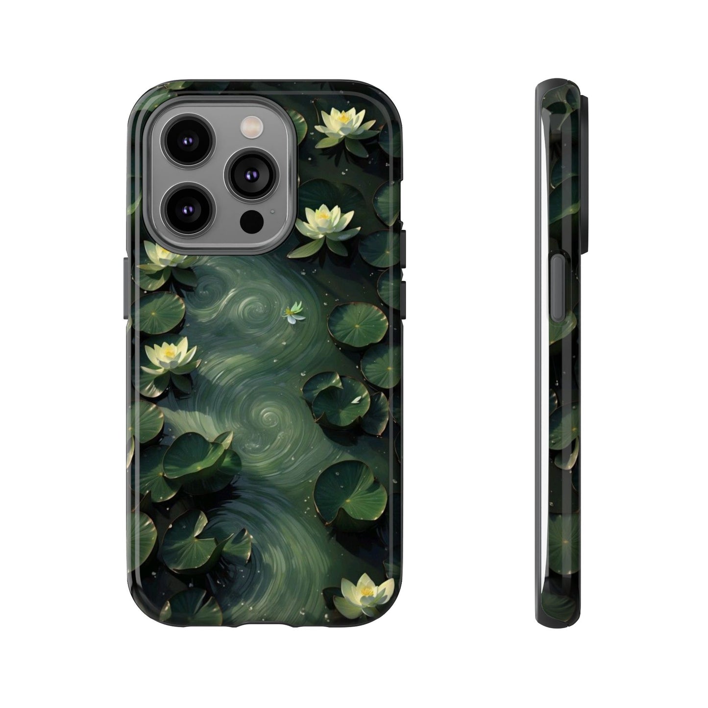 Lilypad Swirls iPhone Case