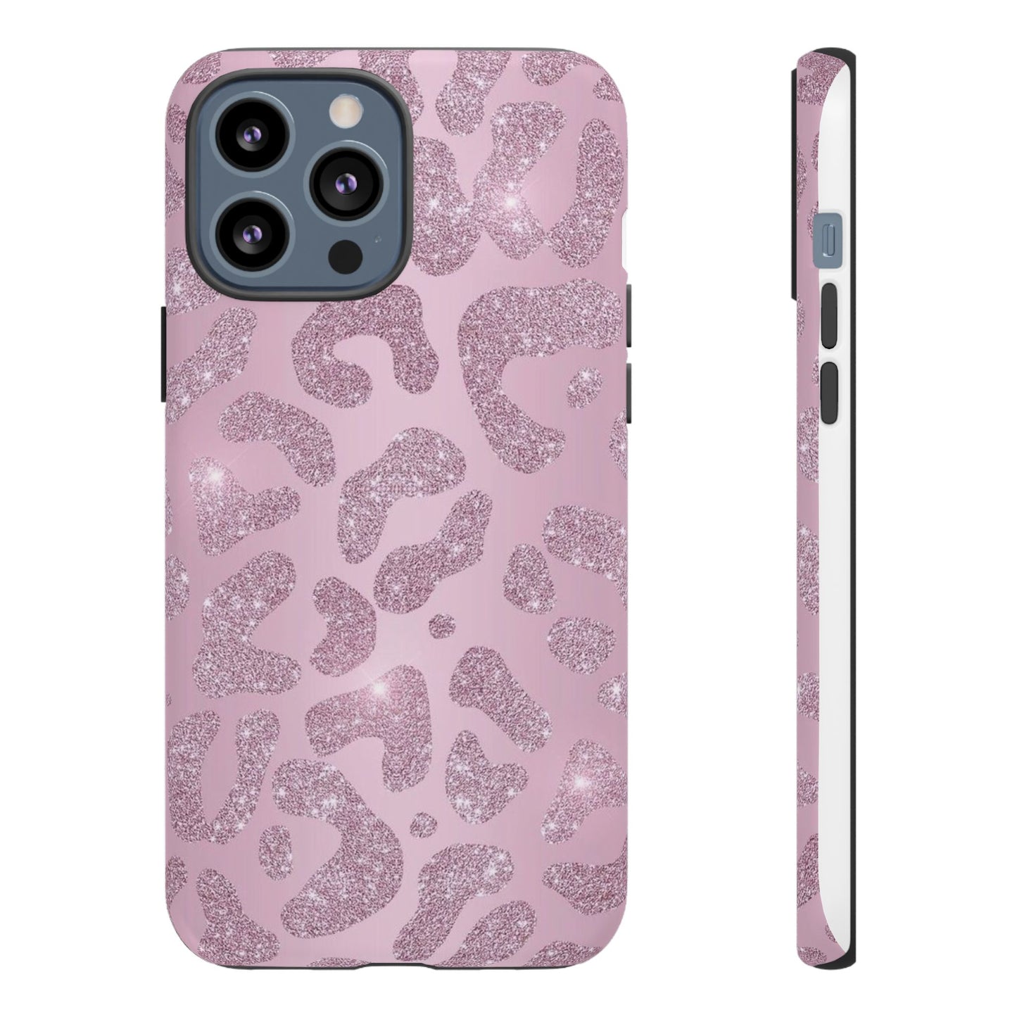 Pink Glitter Cheetah iPhone Case