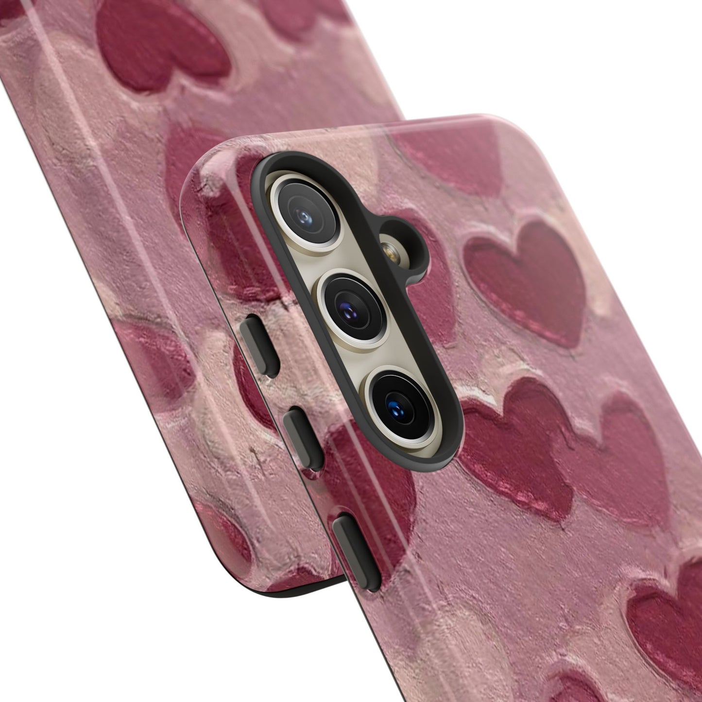 Pink Heart Chalk Wall Phone Case