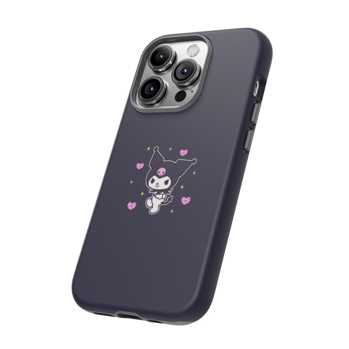 Navy Kuromi Hearts Phone Case