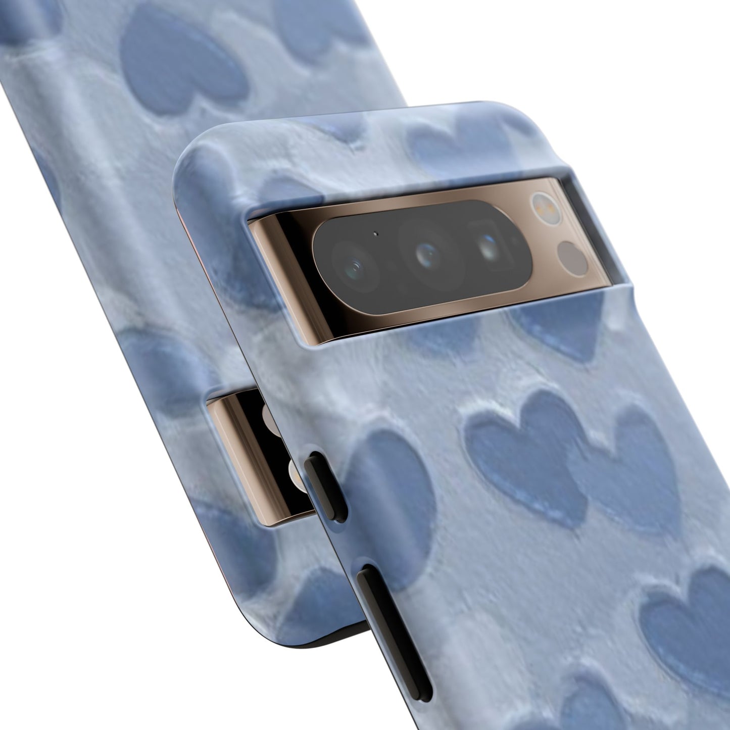 Blue Heart Chalk Wall Phone Case