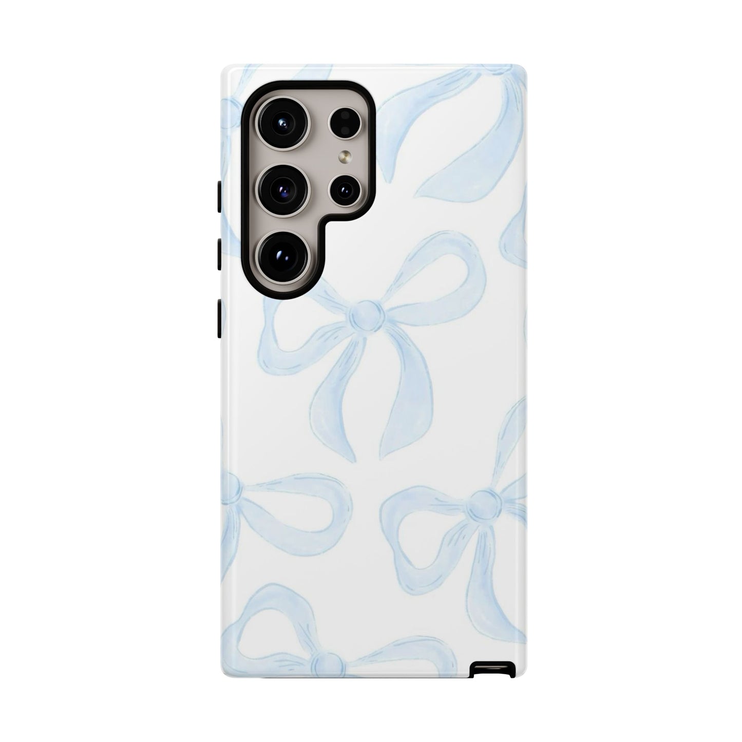 Blue Coquette Bow iPhone Case