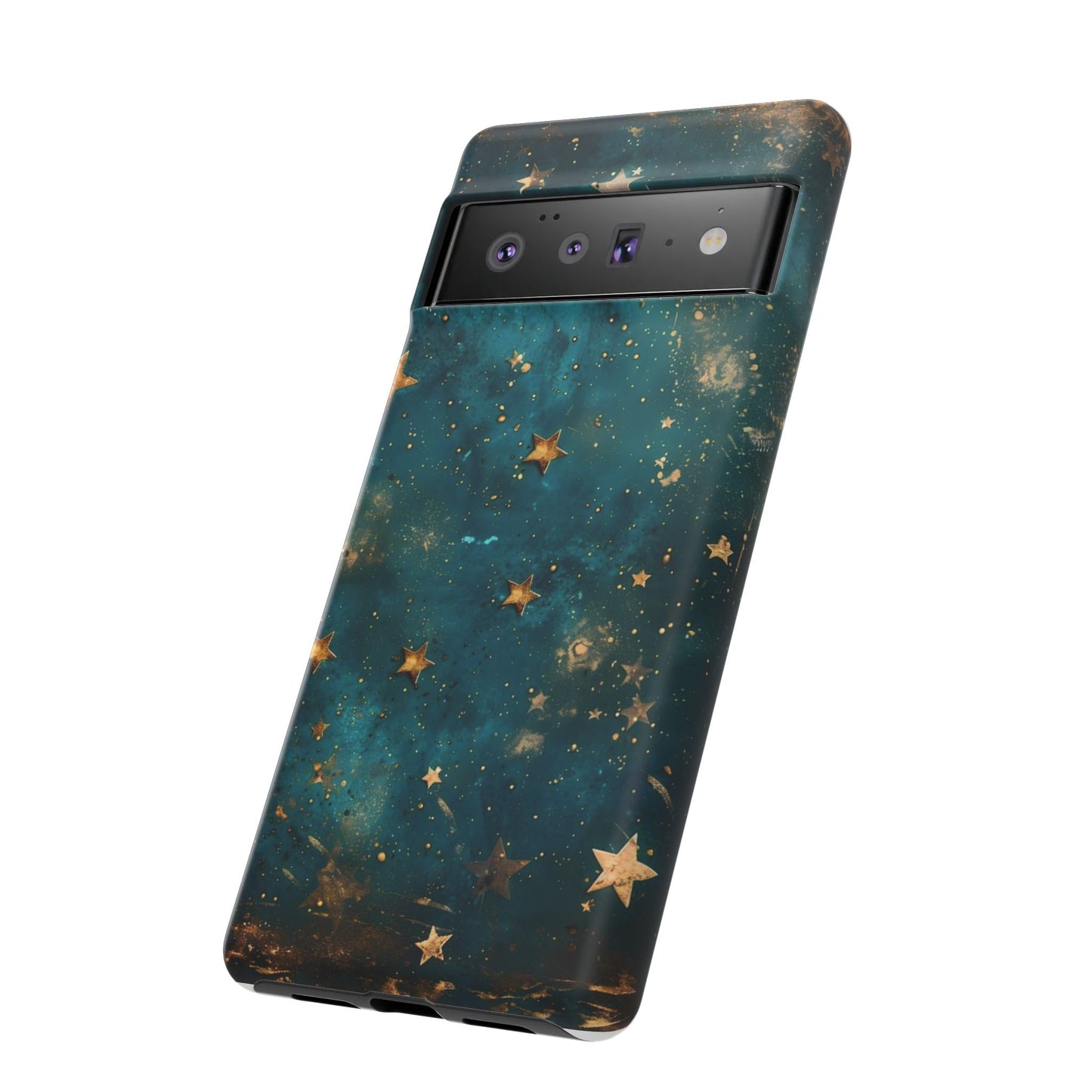 Celestial Gold Stars iPhone Case