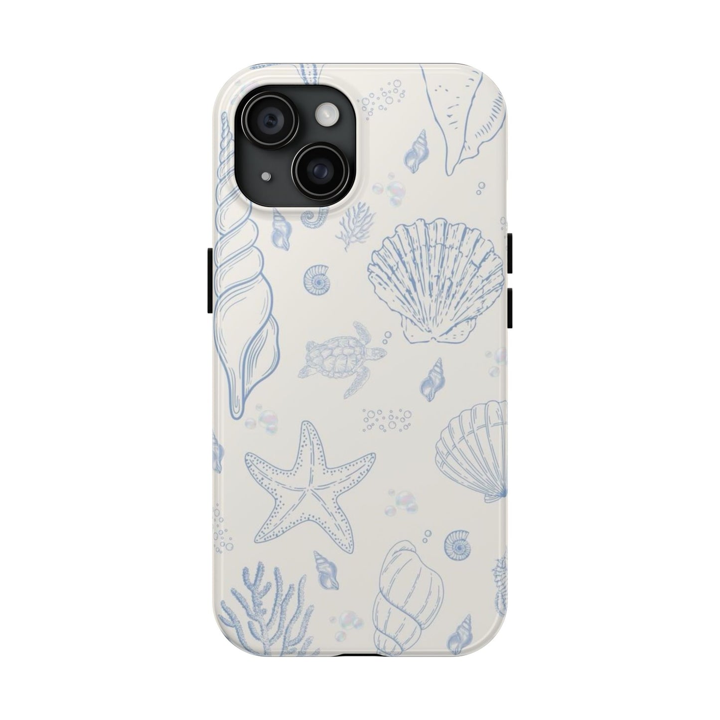 Blue Coastal Coral iPhone Case