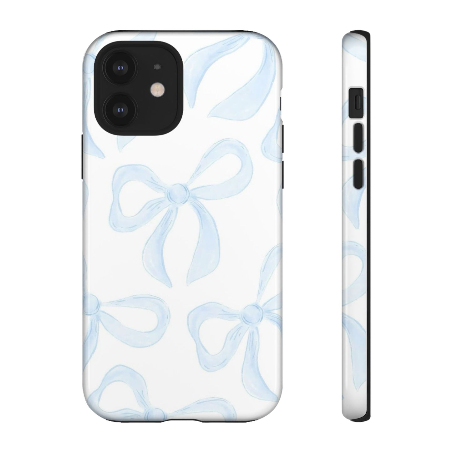 Blue Coquette Bow iPhone Case