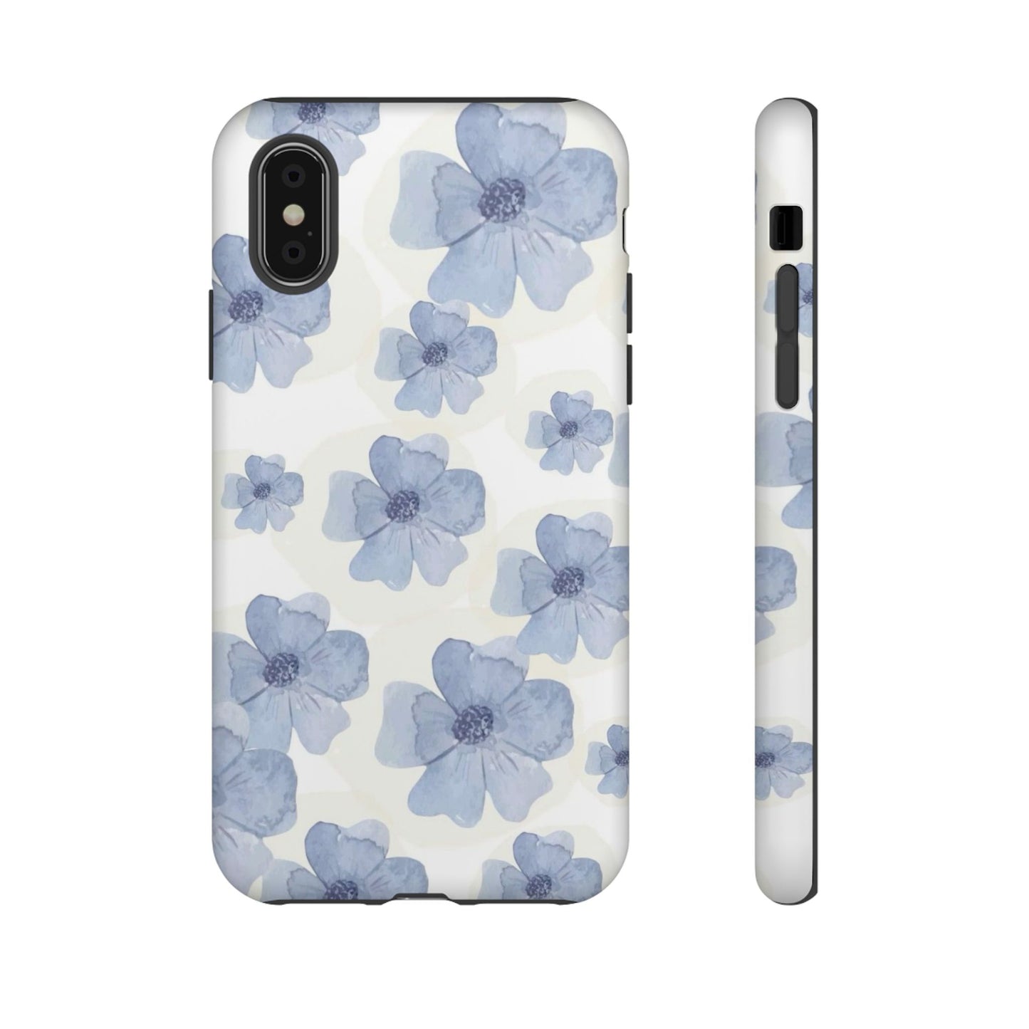 Blue Watercolor Flower iPhone Case