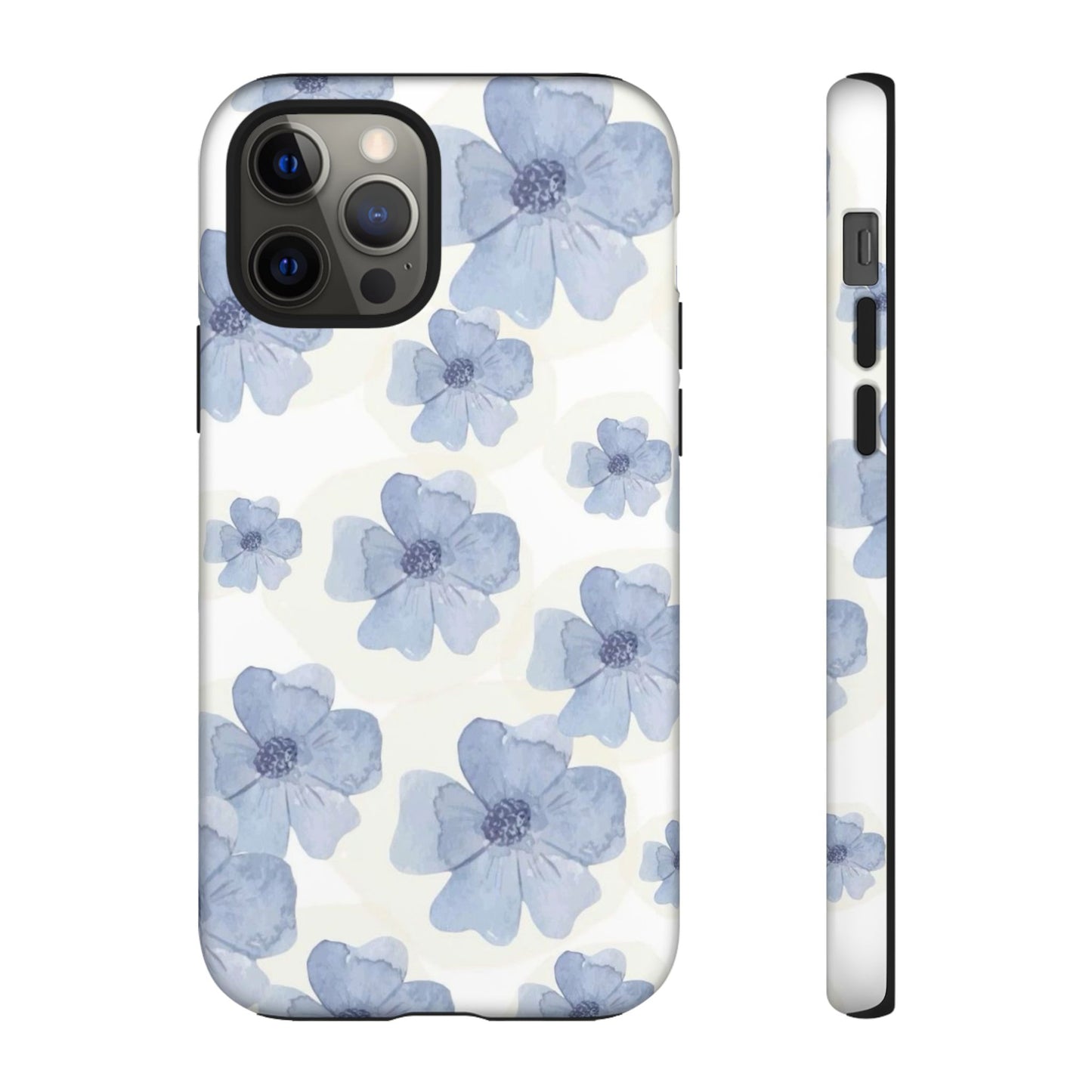 Blue Watercolor Flower iPhone Case