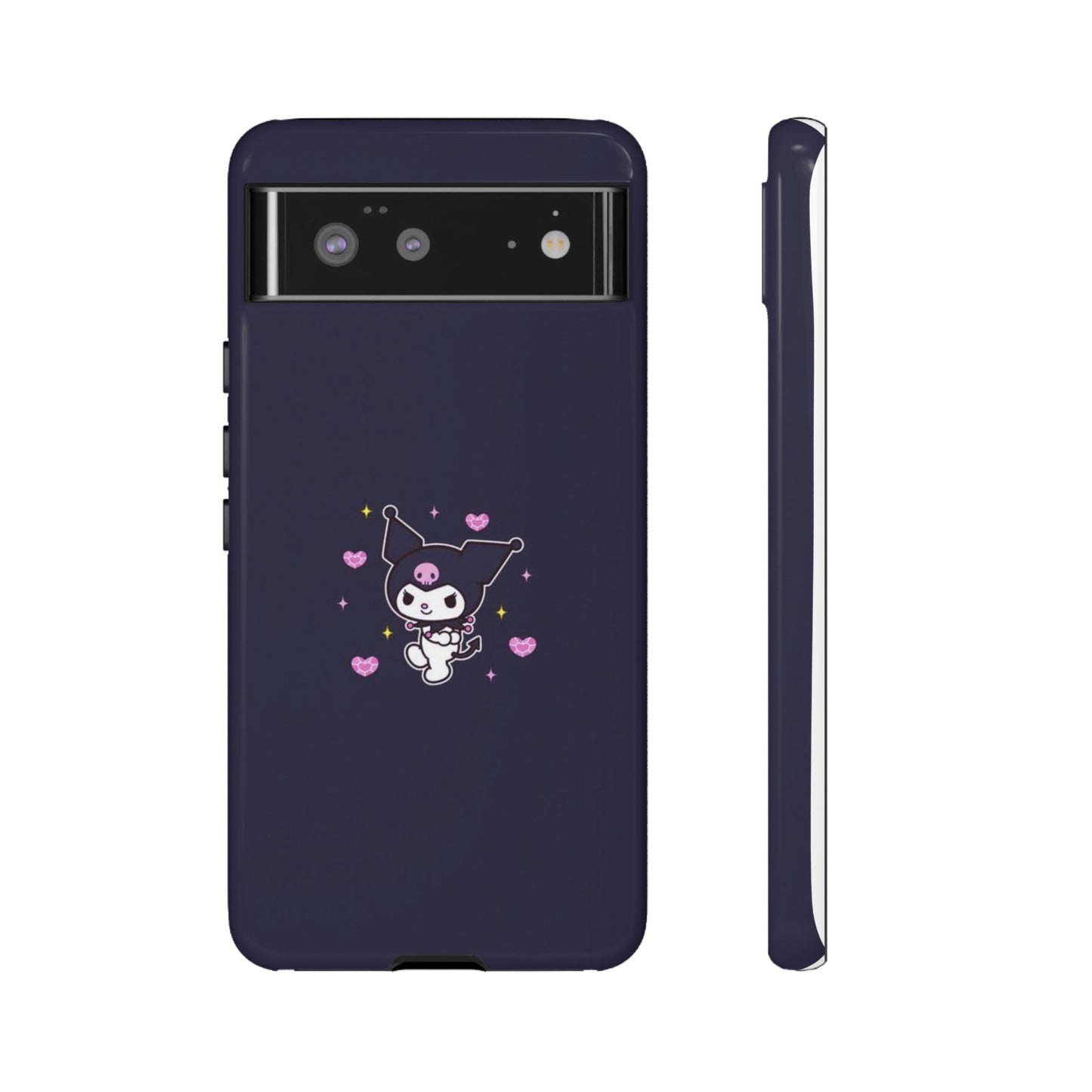 Navy Kuromi Hearts Phone Case