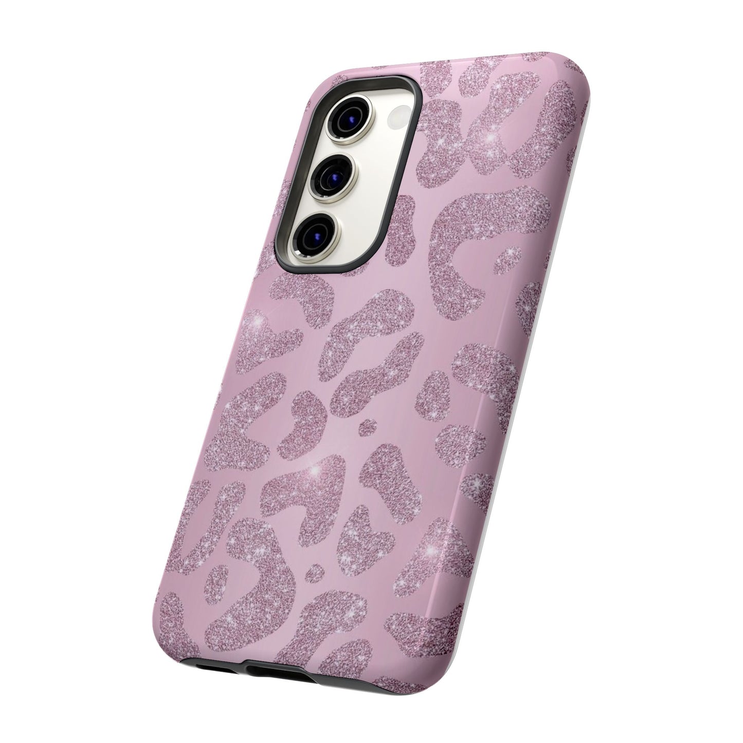 Pink Glitter Cheetah iPhone Case