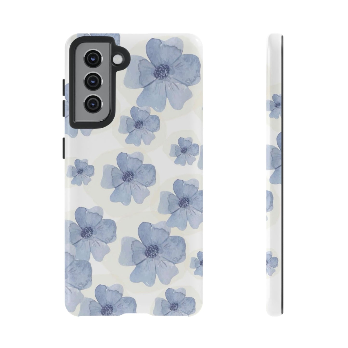 Blue Watercolor Flower iPhone Case