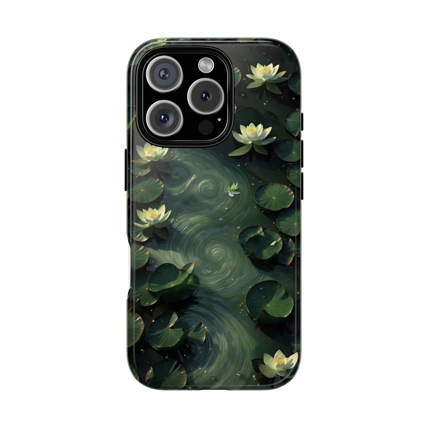 Lilypad Swirls iPhone Case