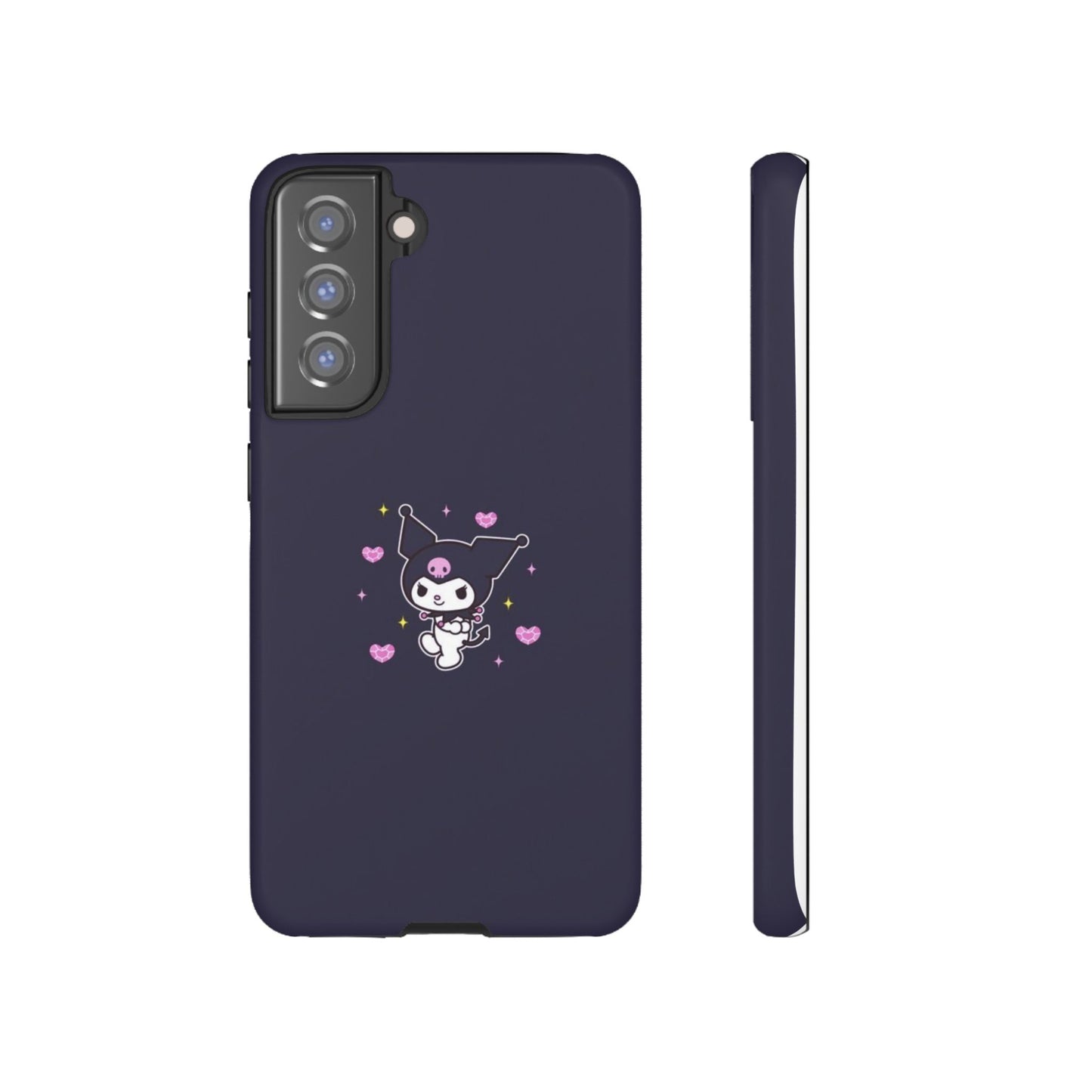 Navy Kuromi Hearts Phone Case