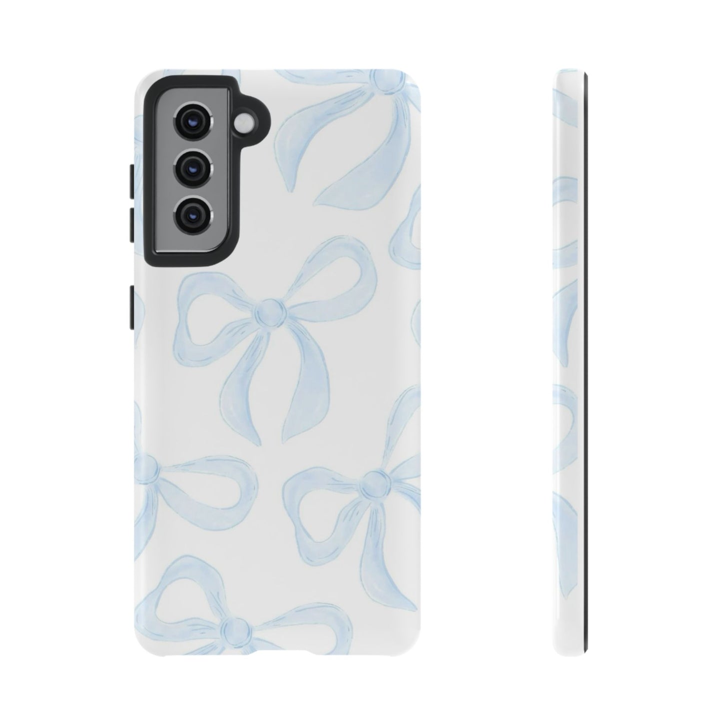 Blue Coquette Bow iPhone Case