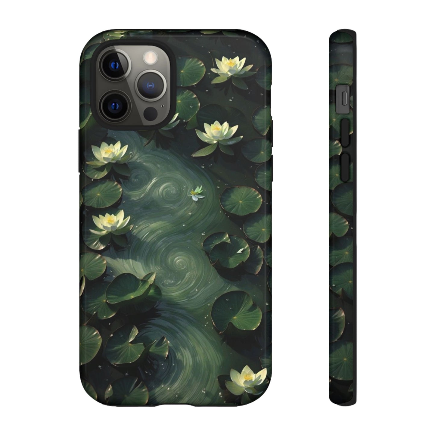 Lilypad Swirls iPhone Case