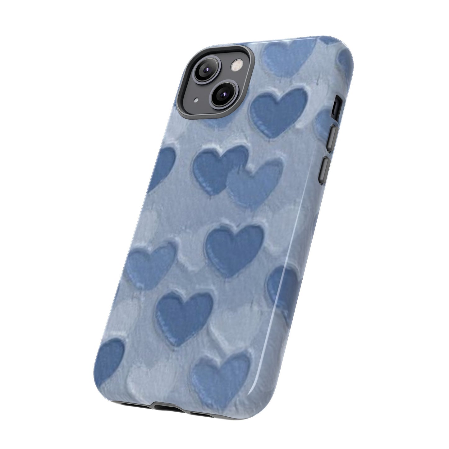 Blue Heart Chalk Wall Phone Case