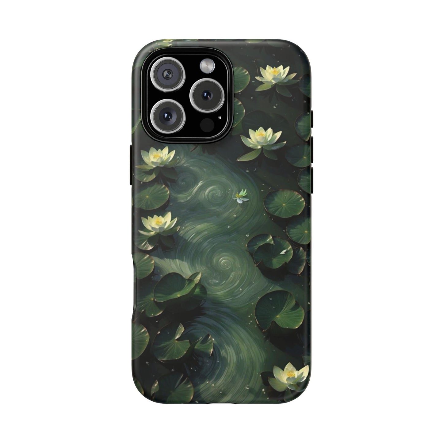 Lilypad Swirls iPhone Case